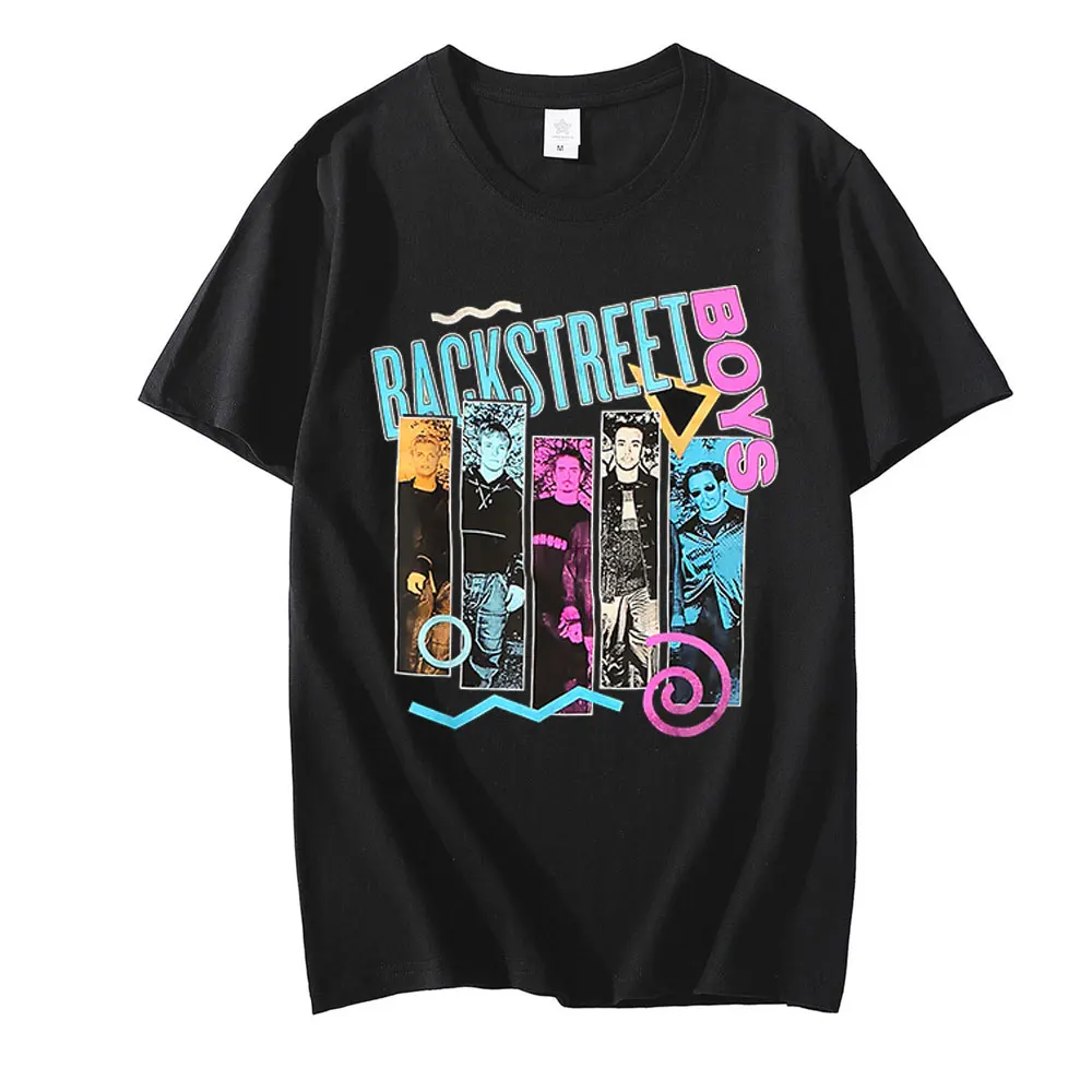 

Classic 90s Backstreet Boys Rock Band Graphics T-Shirt Unisex Vintage Punk Tee Shirt Men's Hip Hop T-Shirts Oversized Streetwear