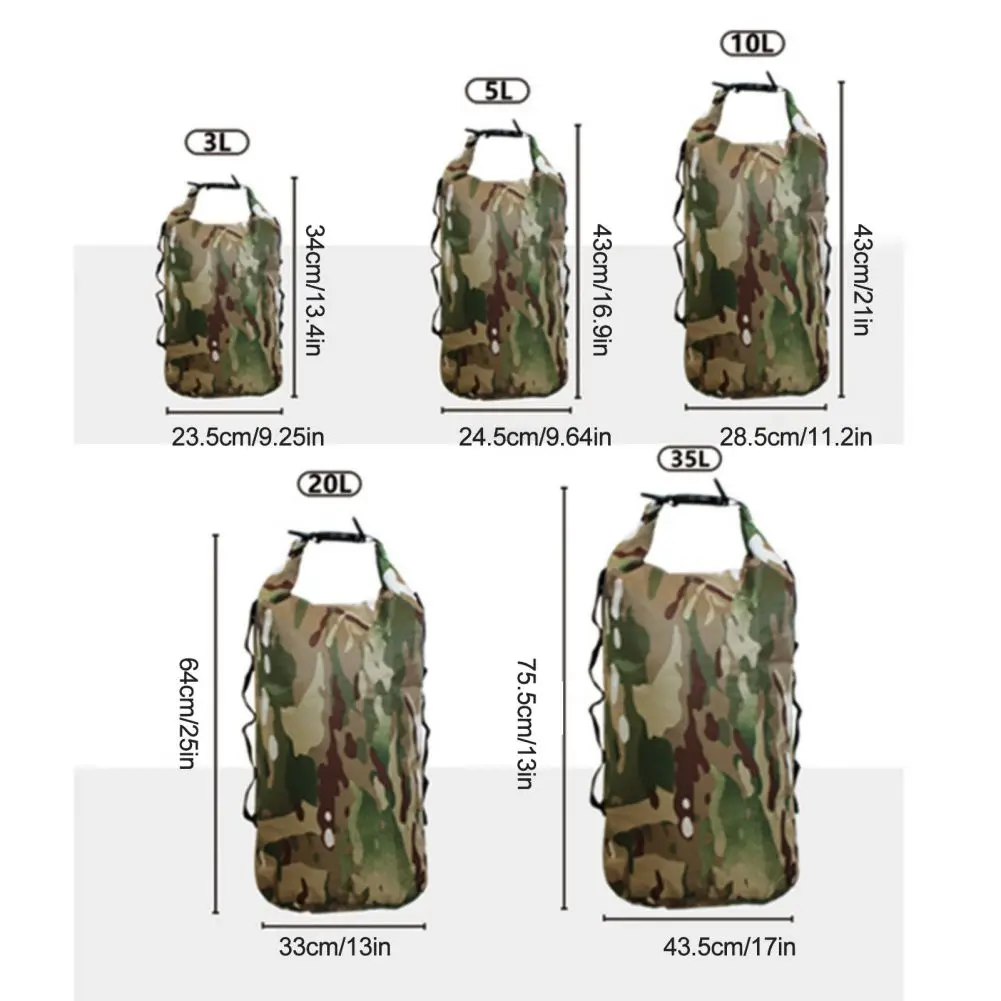 Waterproof Dry Bag Pack Sack 3/5/10/20/35L Swimming Rafting Kayaking River Trekking Floating Sailing Canoing Boating Water Bag 4