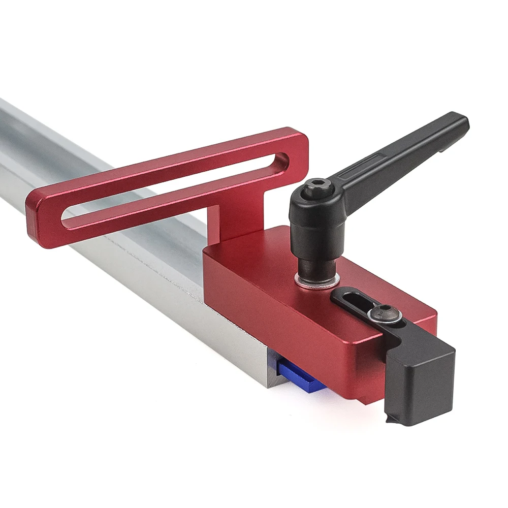 Woodworking T track limiter miter fence connector aluminium alloy miter track stop block saw table sliding bracket chute limiter