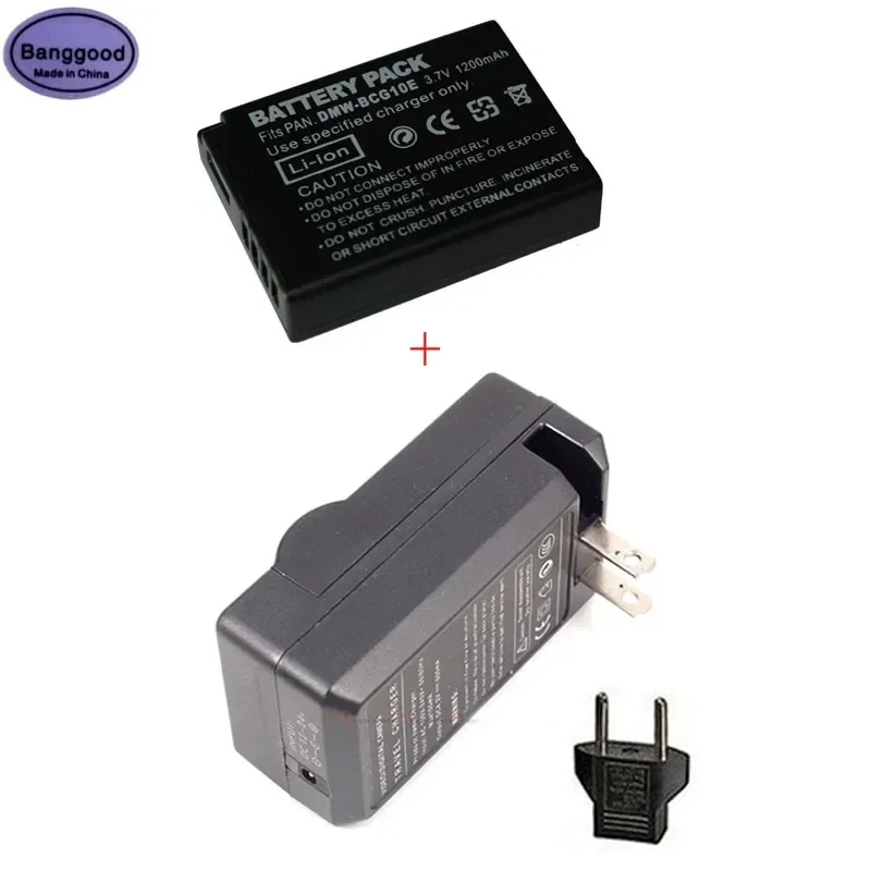 

1200mAh DMW-BCG10E DMWBCG10E Camera Battery + AC ChargerFor Panasonic Lumix DMW-BCG10 DMWBCG10 DMC-TZ8 DMC-TZ10 DMC-TZ18 DMCTZ19