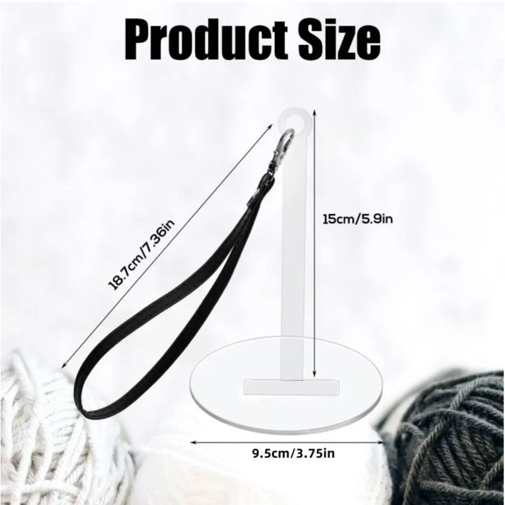Acrylic Transparent Wrist Yarn Holder for Knitting and Crochet