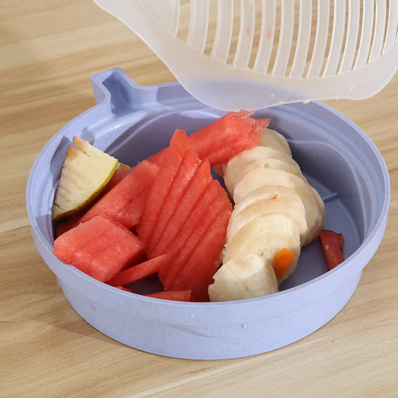 Chopper Vegetable Salad Cutter Cutting Bowl Vegetable Slices Cut Fruit for Kitchen Tools Accessories Gadgets Kitchen Items
