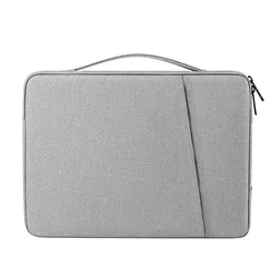 Portable Tablet Sleeve Bag with Handle Cover, Fits 9.7 - 13 Inch Devices - iPad 12.9inch (Gentleman grey)