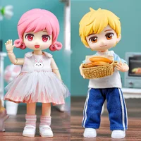 YMY Doll OB11 Movable Joint Doll GSC Face 1/12BJD Figures Anime Model Surprise Dolls  Including Doll Head, Body, Clothes, Shoes 1