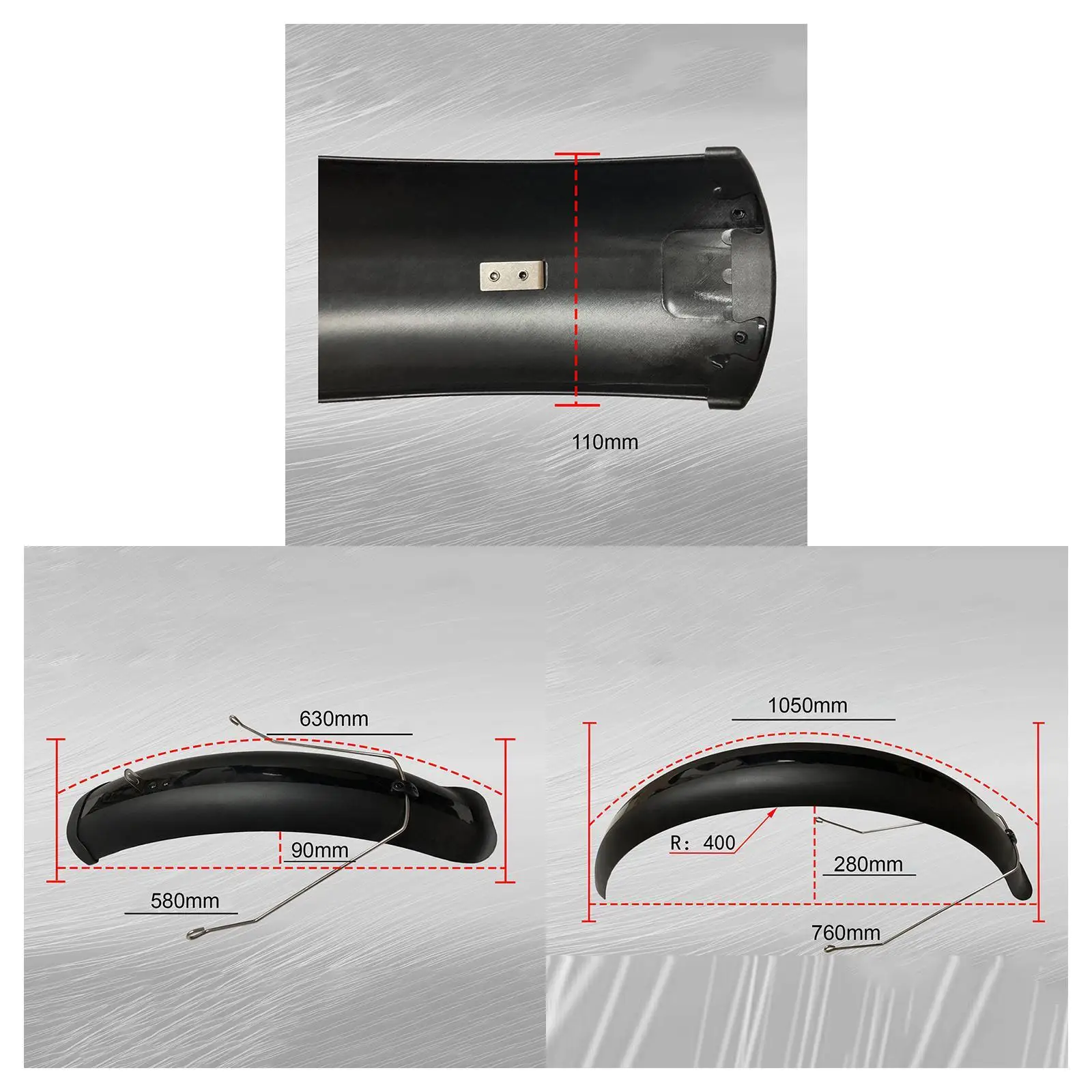 26 Inch Fat Tire Mountain Bike Mudguard Snow Bicycle Fenders Front and Rear Bicycle Mudguard Fender Mtb Road Bike Accesorios bicycle fender