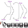 Hot 8cm/9cm/12cm AVC Four Heat Pipe Fan Buckle Heat Pipe Fan Buckle Elastic Steel CPU Fan Hook Bracket 12cm Notebook stand New 6