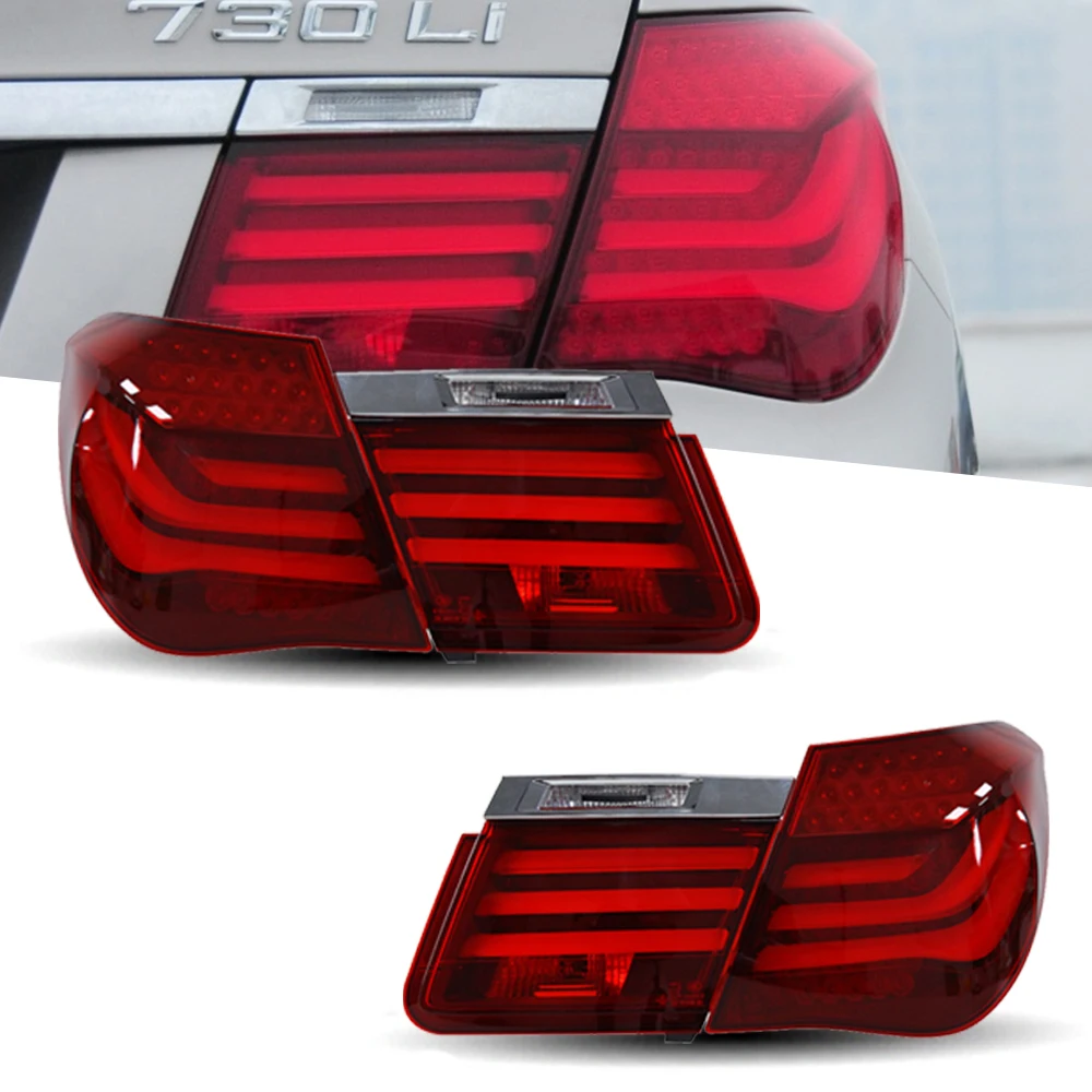 자동차 스타일링 테일 램프 LED 미등, DRL 신호 프로젝터 렌즈, 자동차 액세서리 조명, BMW F02 730i 740i 용 미등, 2009-2015