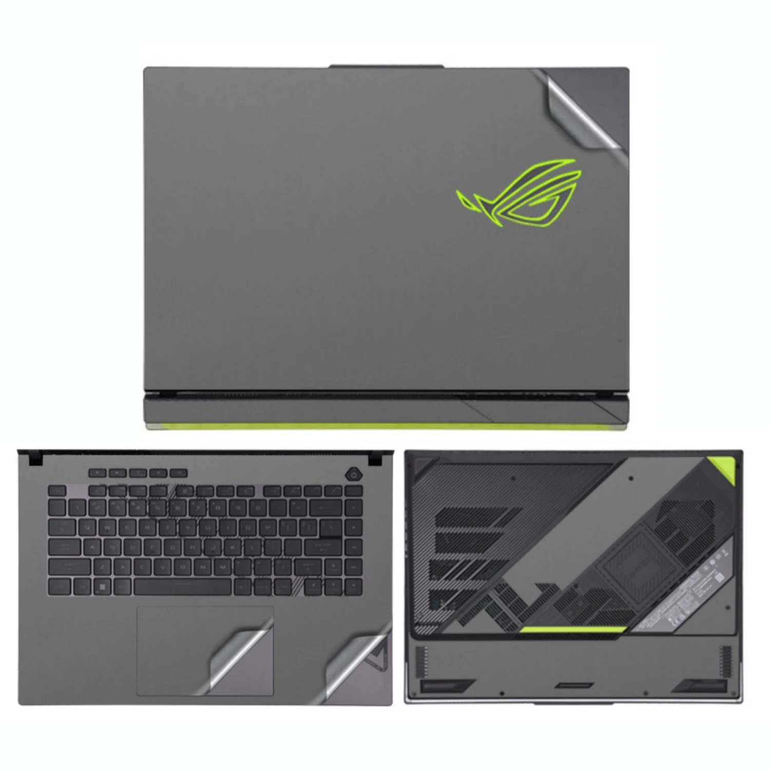 Vinil Laptop Shell Skin para Asus Rog Strix G16 G18 2023 G614j G814j Adesivos Pré-cortados Strix Scar 16 18 G634j G834j - Imagem 5