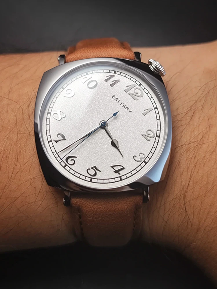 Vintage Automatik uhr Männer Retro 1921 quadratische Kleid Uhren  