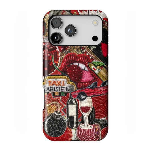 Luxury Blunt Color Blocking Design Phone Case with Double-Layer Back Cover