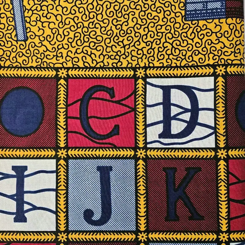 Item No.B4-2 Classical design wax printed fabric cotton ABC wax ankara fabric nigeria loincloth