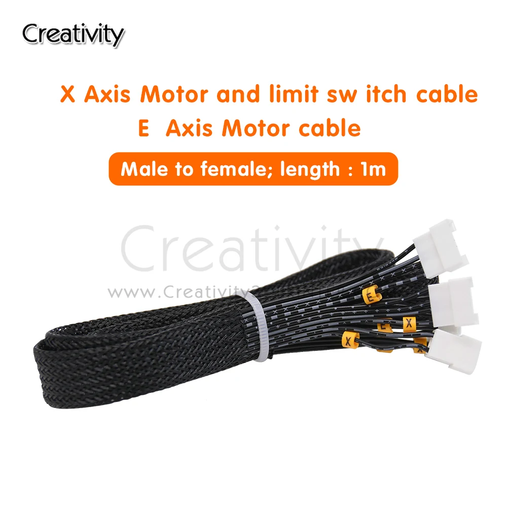 Peça Impressora 3d com Cabo Endstop Motor de Passo e Interruptor de Limite Detecção de Filamento Ender Cr10 x y z e s4 s5 - Imagem 4