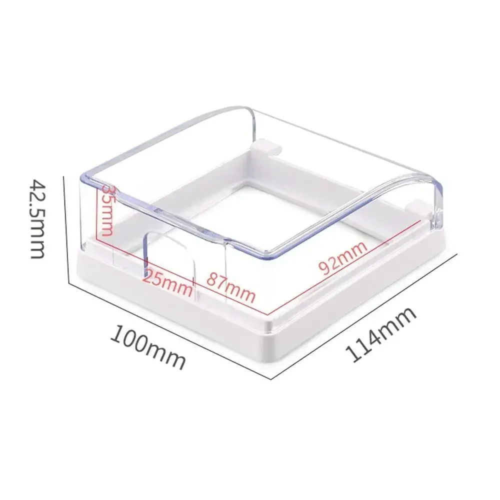 Self-Adhesive 86Type Socket Waterproof Box Bathroom Wall Switch Protection Cover PlugCover Socket Splash-Proof Box