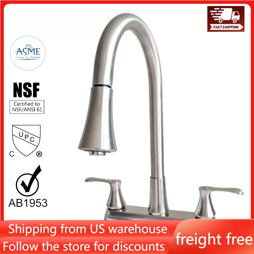 

Kitchen Sink Faucet Stainless Steel Extendable Kitchen Faucet with Filter Universal Faucets 2024 Extension Fixture Home