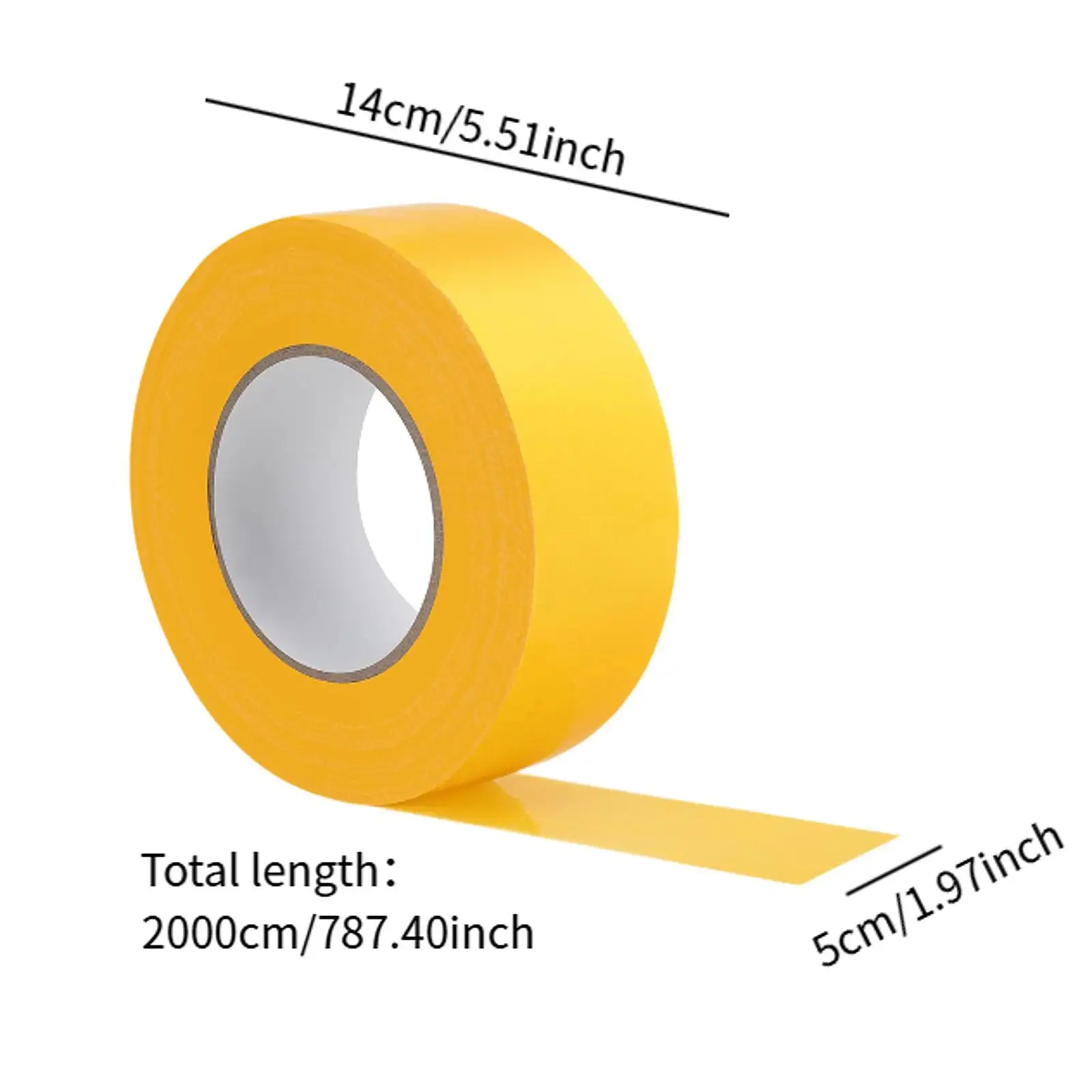 66ft Pickleball Court Tape Badminton Lines Tape Temporary Supplies Multipurpose Sports Field Flagging Tape for Games Tennis