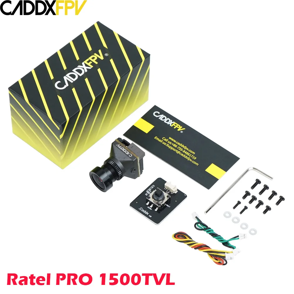 FPV camera CADDX Ratel Pro 1500TVL 9.5g Ultra Light FOVD NTSC/PAL CMOS FPV Starlight Night Vision Camera for FPV RC Drone