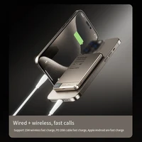5000mAh/10000mAh Fast Charger Power Bank With Battery Powerbank 15W Magnetic Wireless Phone Charger 5