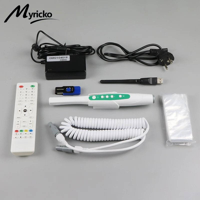 Camara 구강 내 치과 와이파이 디지털 라디오 센서, 치과 구강 카메라, 1 천만 화소 HD 내시경, 실험실용 LCD 모니터