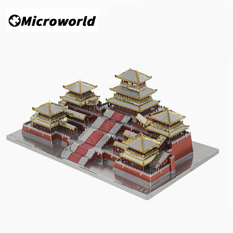 

Microworld 3D Metal Puzzle Games Epang Palace Buildings Model Kits DIY Laser Cutting Jigsaw Toys Christmas Gifts For Teen Adult