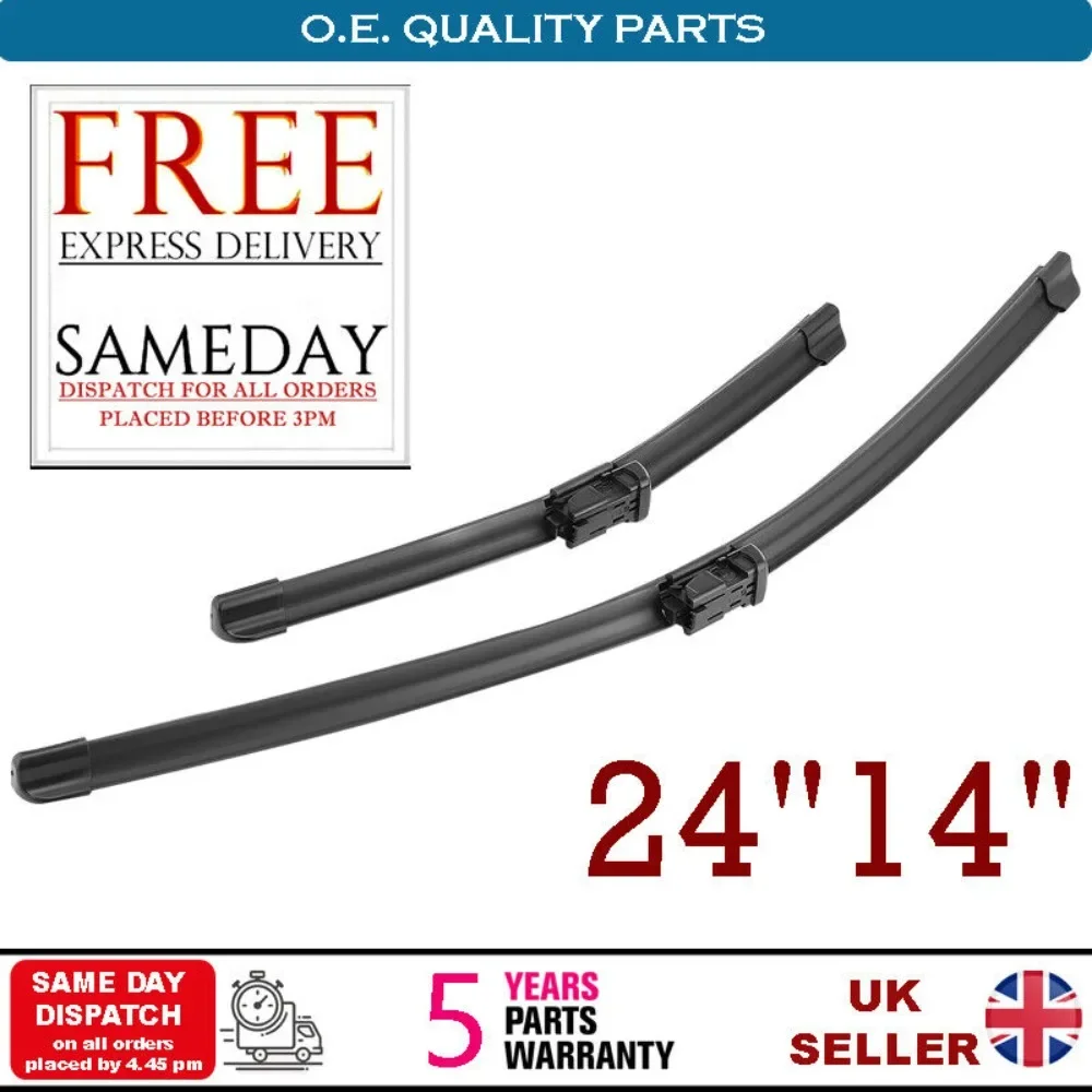 Per Fiat 500 Ford Ka Spazzole Tergicristallo Anteriore 24 "/14" Set Uk Stock