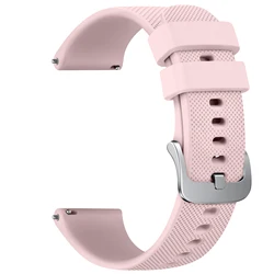18mm Women's Silicone Watch Strap, Soft and Durable Replacement Band - 18mm (Rose Pink)