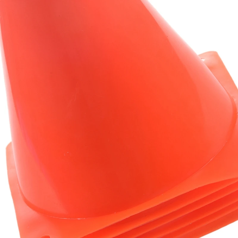 

Top!-7-Inch Plastic Traffic Cones (6-Pack) Multi-Purpose Cone Physical Education Sports Training Gear Soccer Training Traffic Co