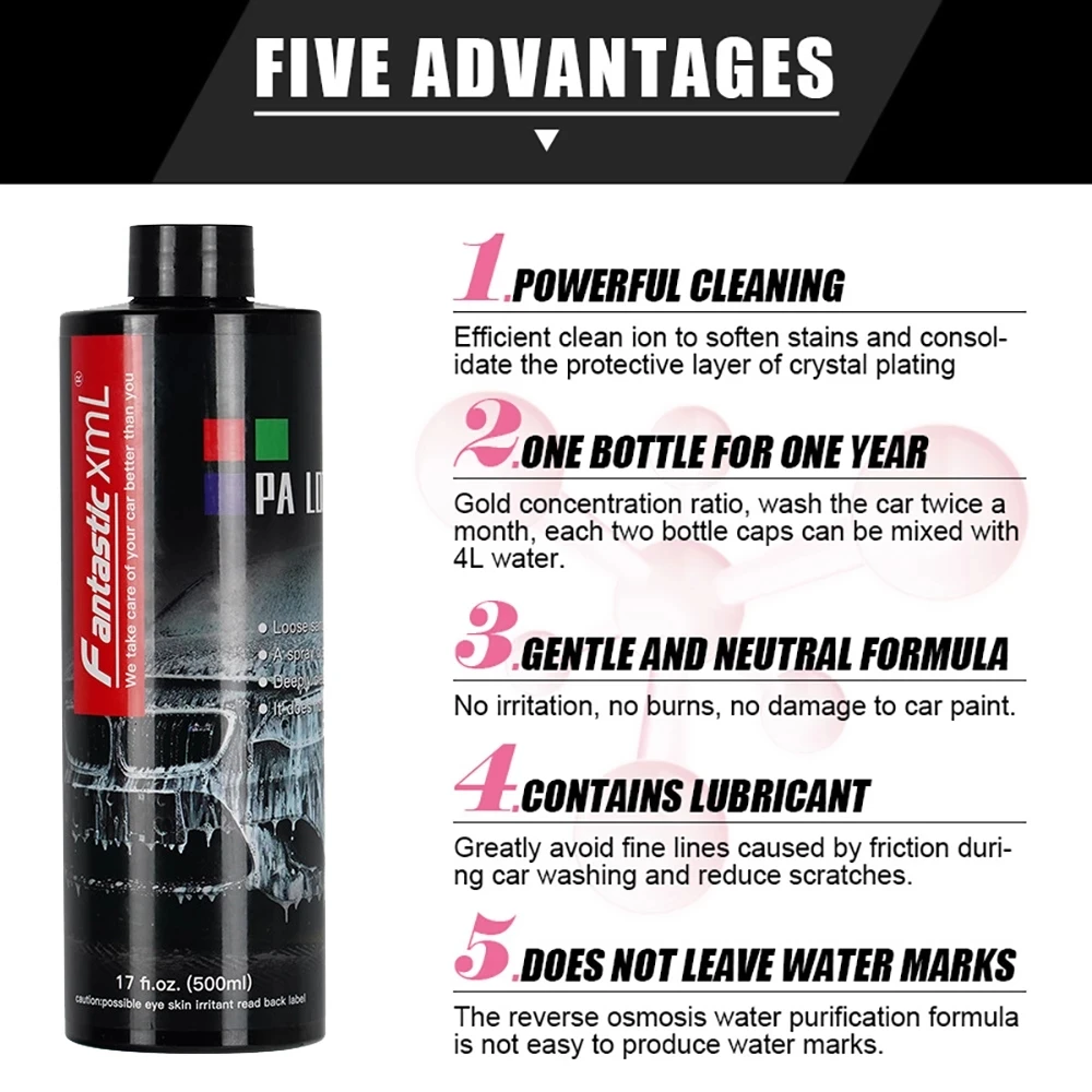 Car Shampoo High Concentration Car Accessories Detailing Wash Super Foam Cleaner Multifunctional Car Maintenance Supplies 6