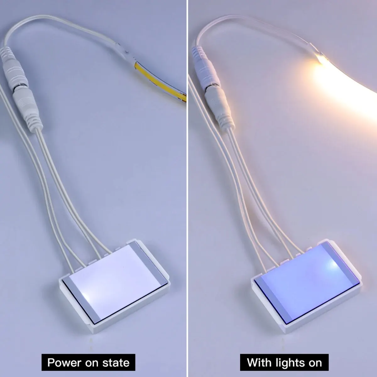 Makeup Mirror COB 5V USB LED Strip Backlight Lighting Penetrate Mirror Touch Sensor Switch Dimmable Bathroom Vanity Light