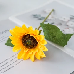 Vibrant Sunflower Artificial Arrangement for Home and Garden Decor (Sunflower 9CM)