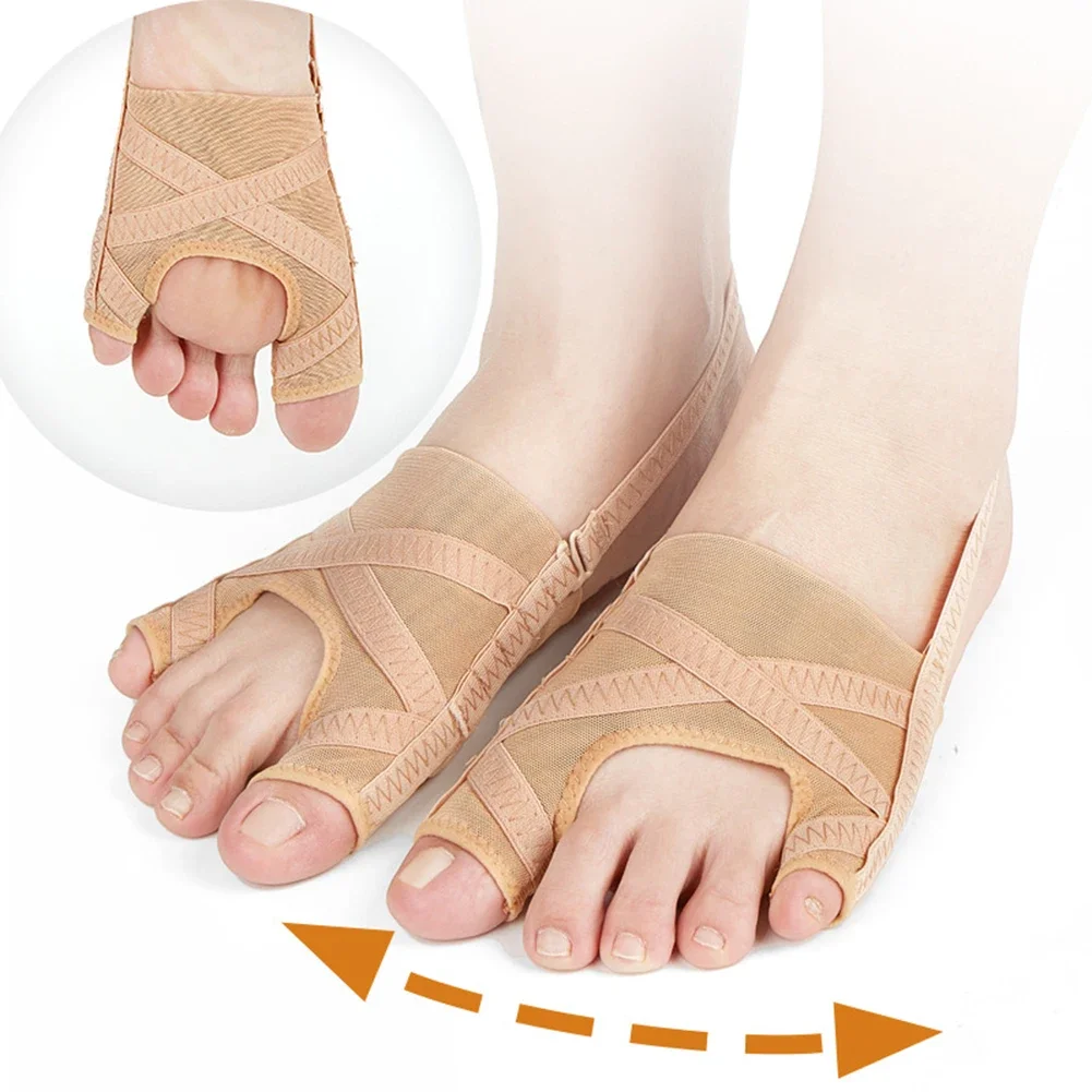 Adjustable Hallux Valgus Bunion Corrector Orthotics Big Toe Separator Thumb Correction Foot Straightener Sock Care Tools toe separators toe corrector