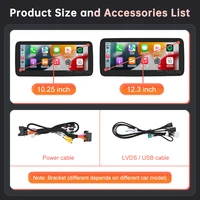 Linux Multimedia Screen Wireless CarPlay Android Auto for Mercedes-Benz W205 W176 GLC A C V Class W447 CLA GLA 2015-2018 NTG5.0 - Image 6