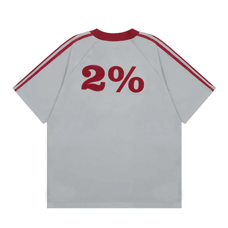 Letter Print Short Sleeve Oversized T-shirt Mens Summer Casual Crew Neck Contrast Paneled Cotton Loose Couple Tees_voghion.com