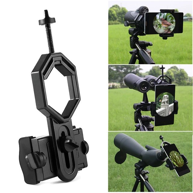 Adaptador de montaje para telescopio de teléfono móvil portátil, Clip de  montaje Monocular, soporte para telescopio, soporte para telescopio,  soporte decorativo - AliExpress