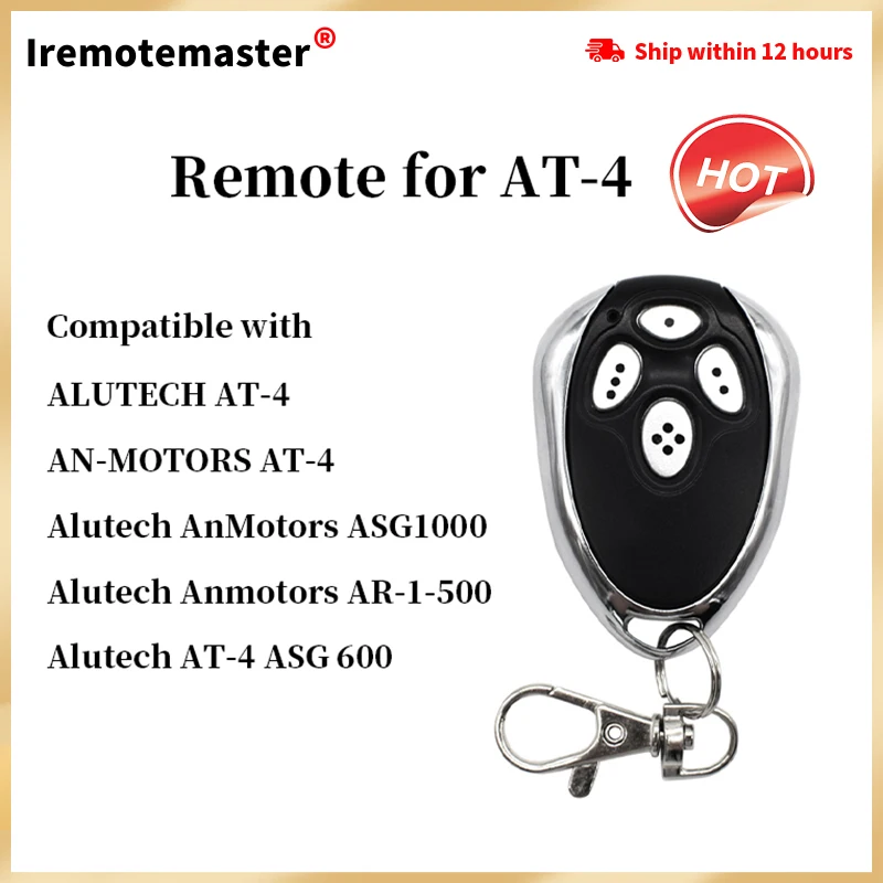 Poort Afstandsbediening Voor Alutech An-Motoren At-4 Garagedeur Opener Op-4 4 Kanaals 433,92 Mhz Rollende Code Sleutelhanger