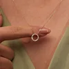 Delicate Small Circle Stud Earrings for Women Gold Color Crystal Minimalist Korean Party Summer Fashion Jewelry Accessories 6