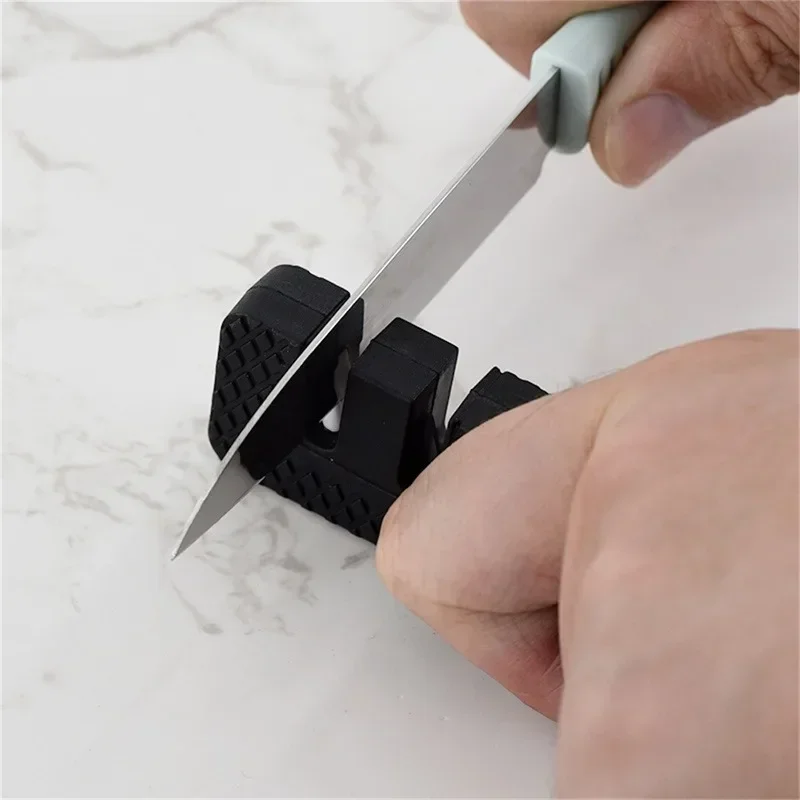Multi-Functional Knife Sharpener Simple Carbide Knife Whetstone Pocket Ceramic Sharpen Scissor Sharpen Knives Accessories