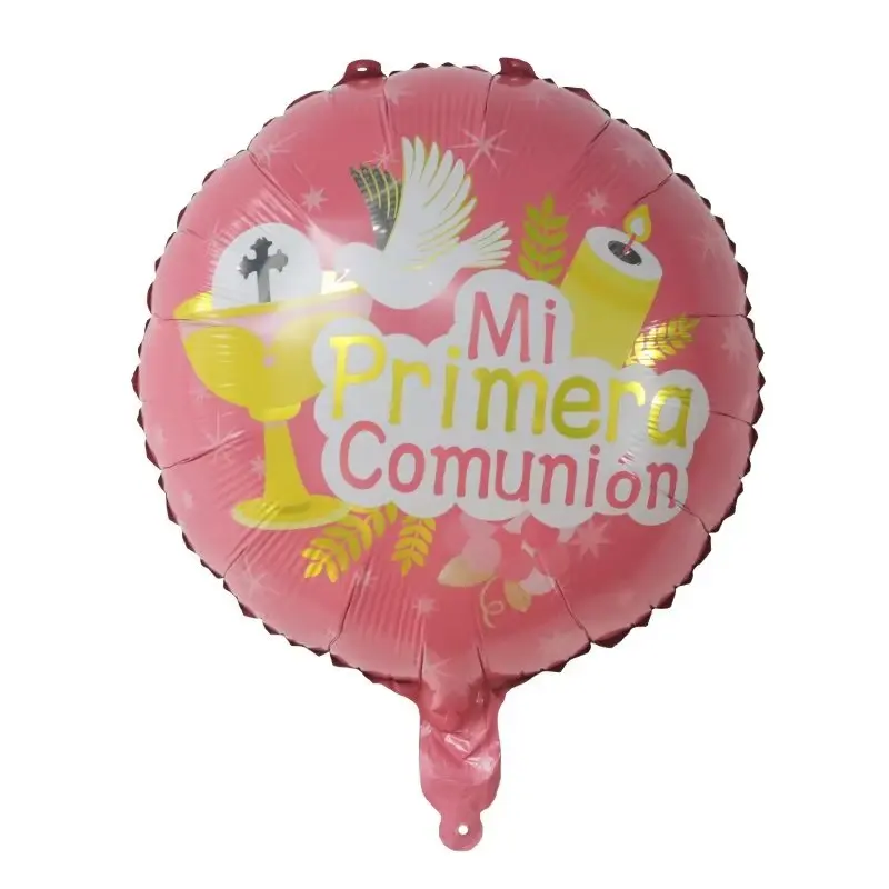 balões folha baptismo mi primera comunion festa