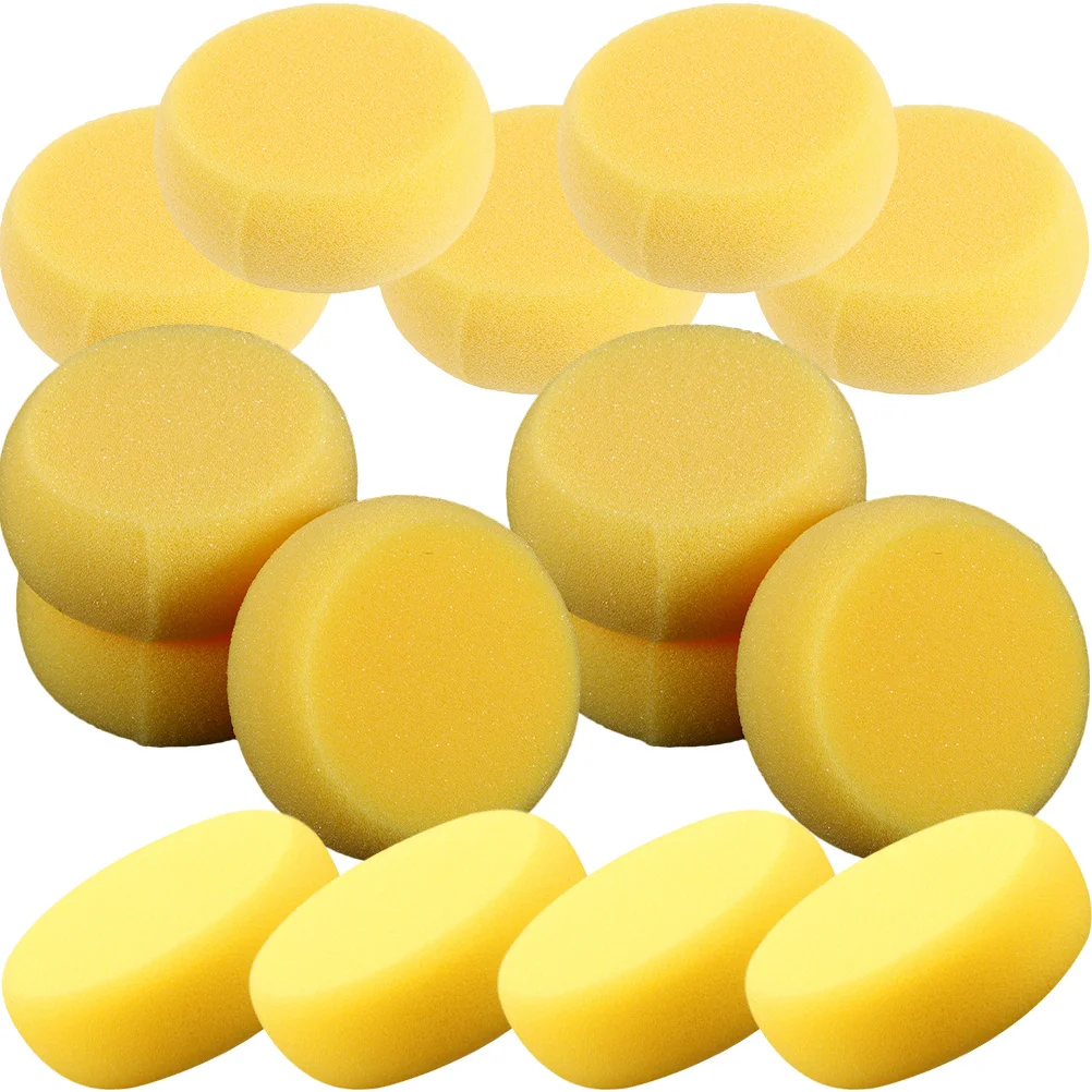15Pcs 라운드 페인팅 스폰지 안정적인 성능 수채화 그리기 용 다목적 스폰지 공예 페인트 스폰지