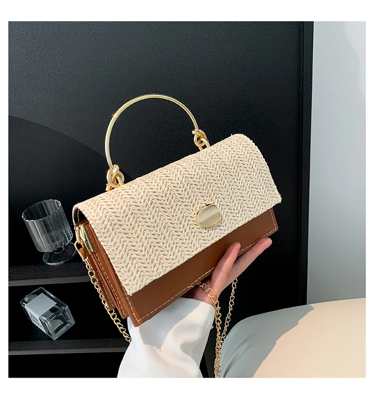Fashion Pu Hasp Ladies Top-Handle Bags Braid Design 2024 New Brand Shoulder Bags for Women Free Shipping Bolsas Femininas