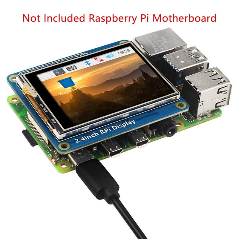 2.4 Inch Touch Screen Display For Raspberry Pi 4B/3B+/3B/3A+/ Zero W LCD Touch Screen 320X240 Display For Raspberry Pi