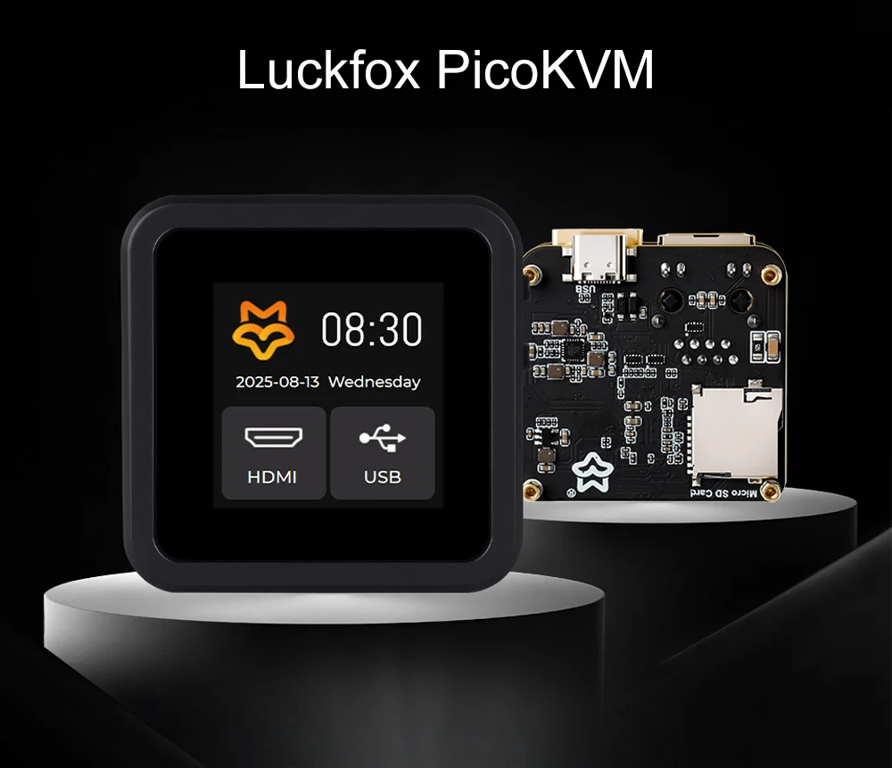 Luckfox PicoKVM Lightweight IP KVM Remote Management Tool Supports HDMI Video In