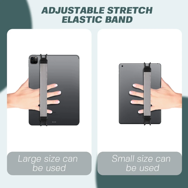 One-Hand Operation Protective Leather Strap with Finger Grip for Tablets and E-Readers