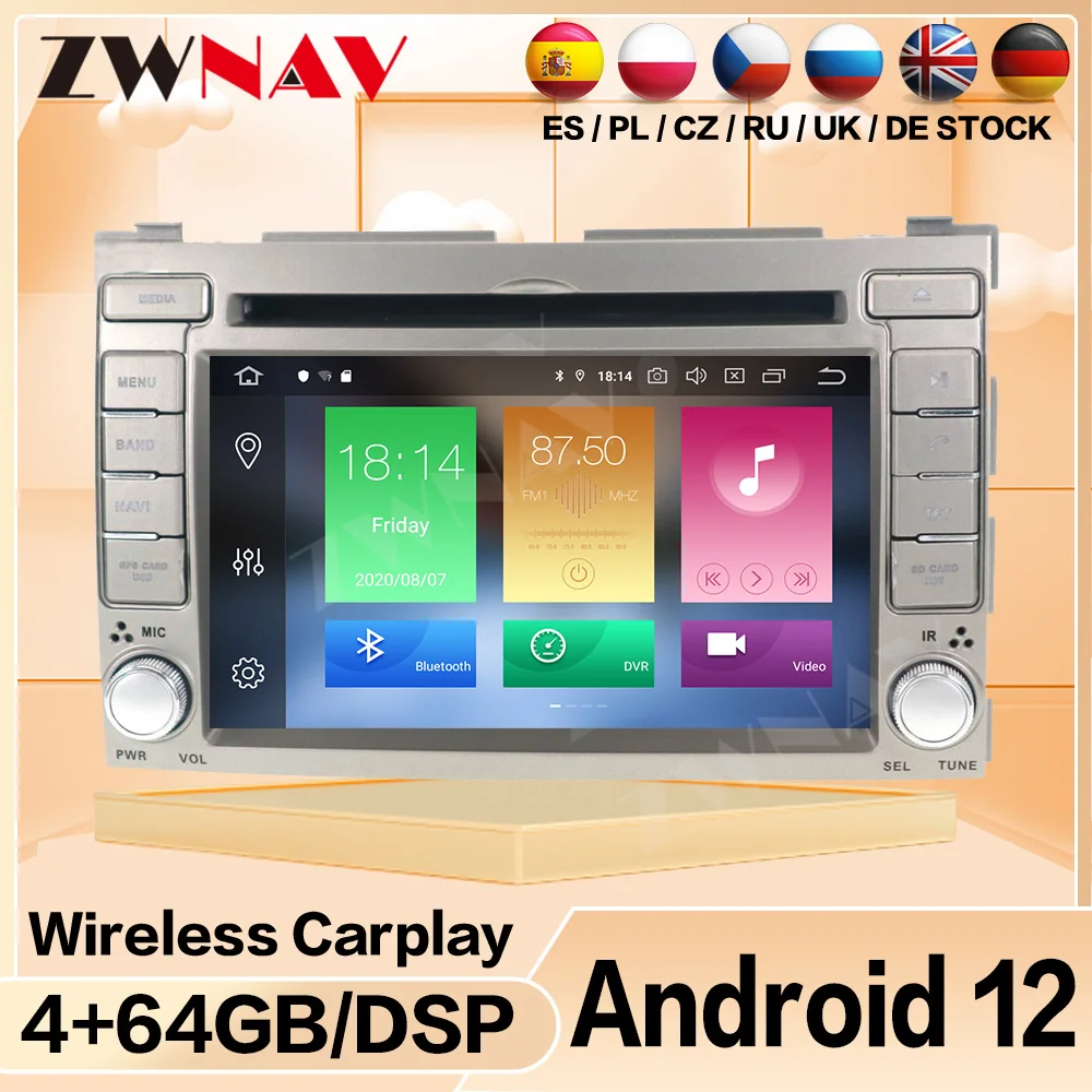 

Android12 Carplay For Hyundai I20 2008 2009 2010-2013 Radio Bluetooth Auto Screen Stereo Automotive Multimedia Central Head Unit