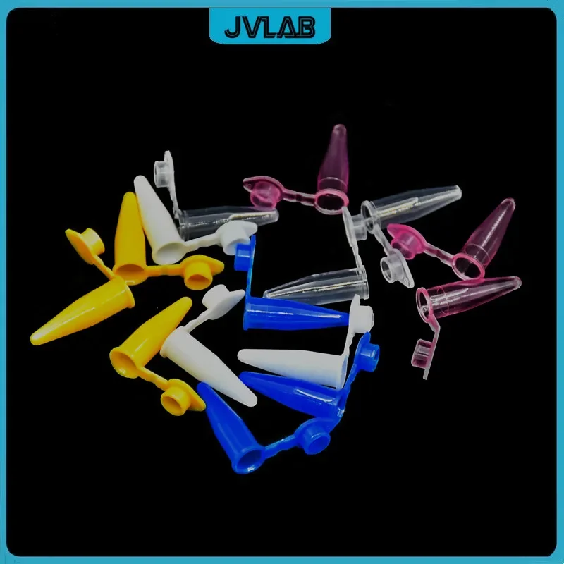Microtubes Colorful Centrifuge Tube 0.2 ml Lab Centrifugal PCR Tube 200ul Pink/Blue/Yellow/Transparent/Porcelain White 1000/PK centrifuge tube