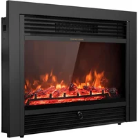 28.5" Electric Fireplace Insert, 3 Color Adjustable Flames, 2 Modes Heat, 8 H Timer, 5 Brightness Settings, 750/1500W Heater 1
