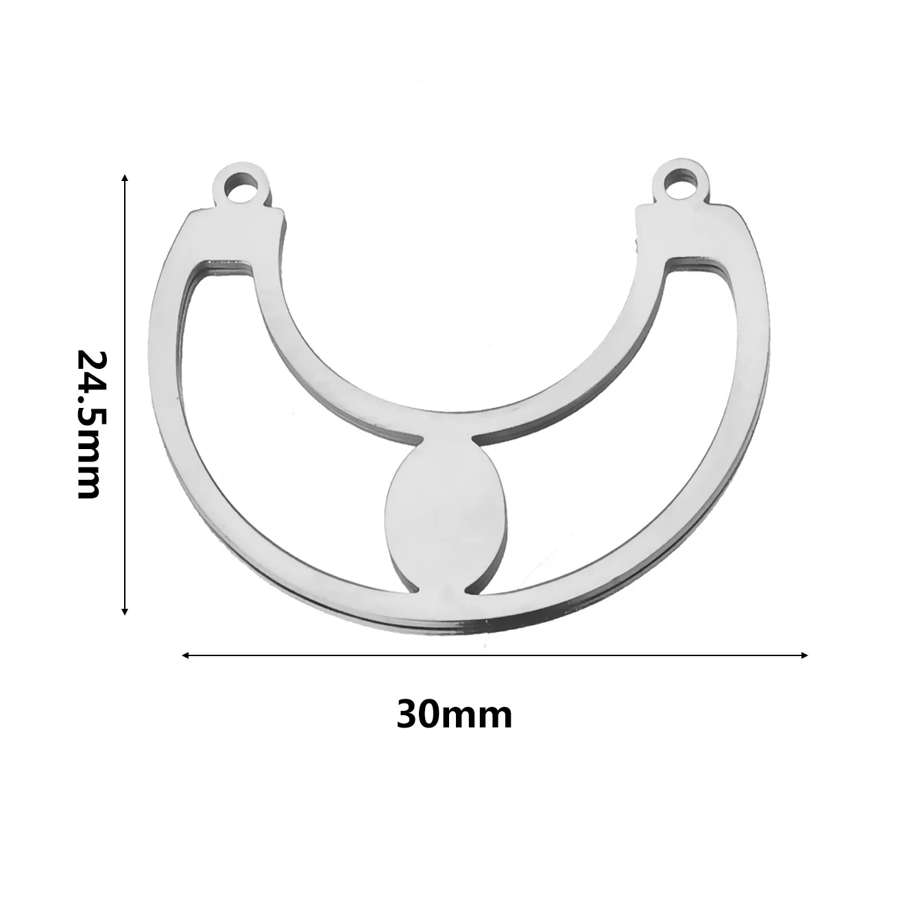 Bohemian Style Titanium Steel Water Drop Charm Pendant Gold DIY Connector Pendant Earrings Necklace 4