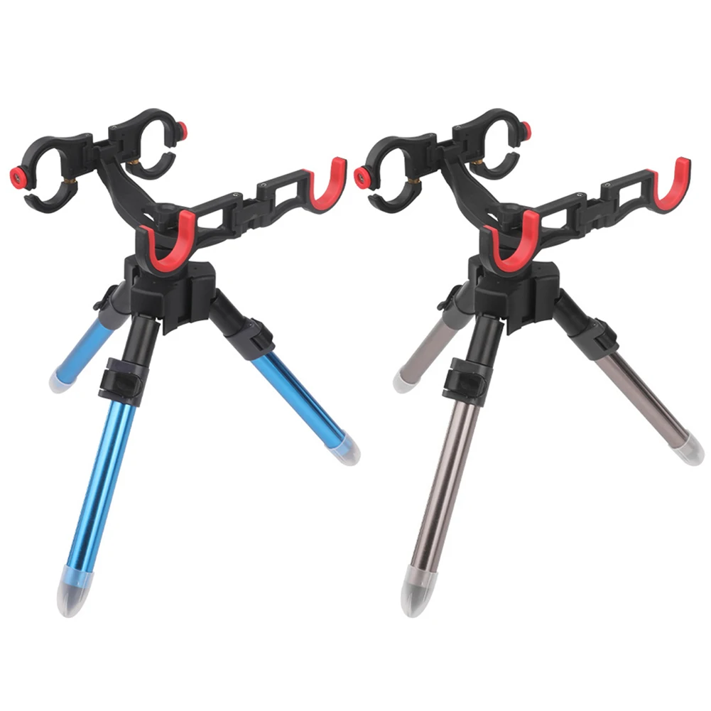 Triangle Fishing Rod Support Adjustable Collapsible Fish Banksticks Holder Portable Multifunctional Fishing Accessories
