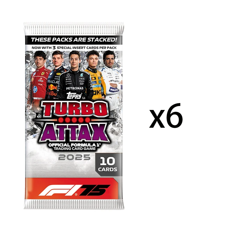 Topps Turbo Attax Forula 1 2025 - Diaond Edition ega Tin - Contains 66 Cards Including 6 LE's