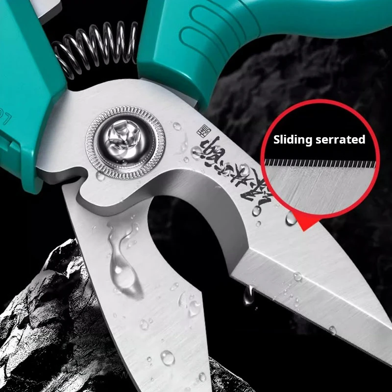 master Multifunctional wire stripper Wiring pliers Crimping terminal tool Electrician tools Cable cutters scissors 4