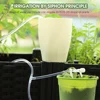 1/4" Clear PVC Hose Regulating Valve Dropper Drip Irrigation Kit for Garden Balcony Plants Pots Siphon Principle Watering System 2